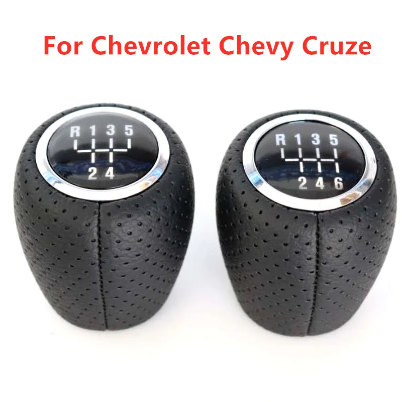 

5/6 Speed PU Leather Gear Shift Knob for Chevrolet Chevy Cruze 2008 2009 2010 2011 2012 2013 2014 Handball Car Accessories