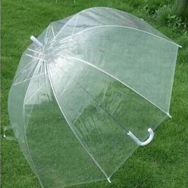 

Outdoor Windproof Umbrellas Princess Weeding Decoration Fashion Transparent Clear Bubble Dome Shape Umbrella