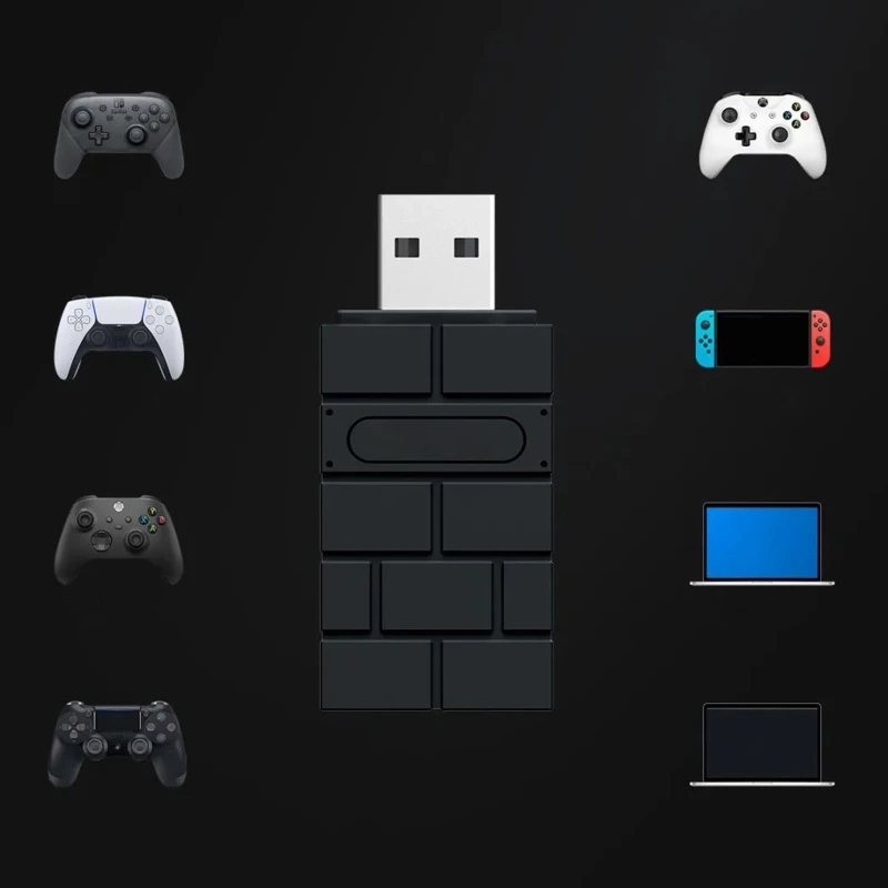 

USB Wireless Receiver Controller Gamepad Conversion Adapter for SWITCH