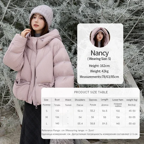 MISHOW синий пуховик женский  MXE51Y0081