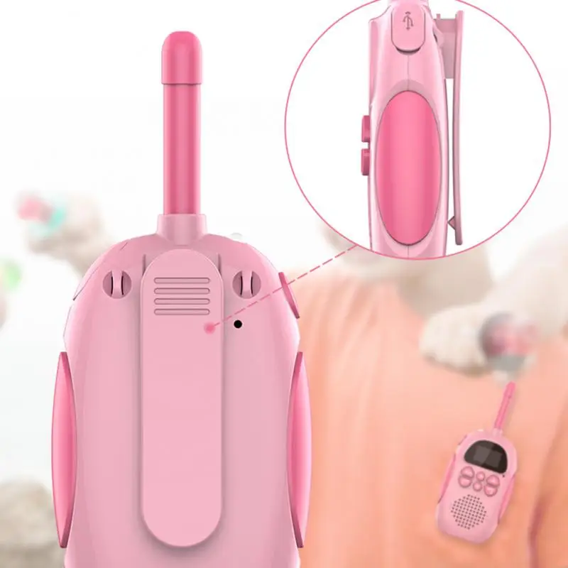 

Walkie Talkie Kids Cute Mini Wireless Powerful And Diverse Functions Built In 1000mah Battery Suitable For Children