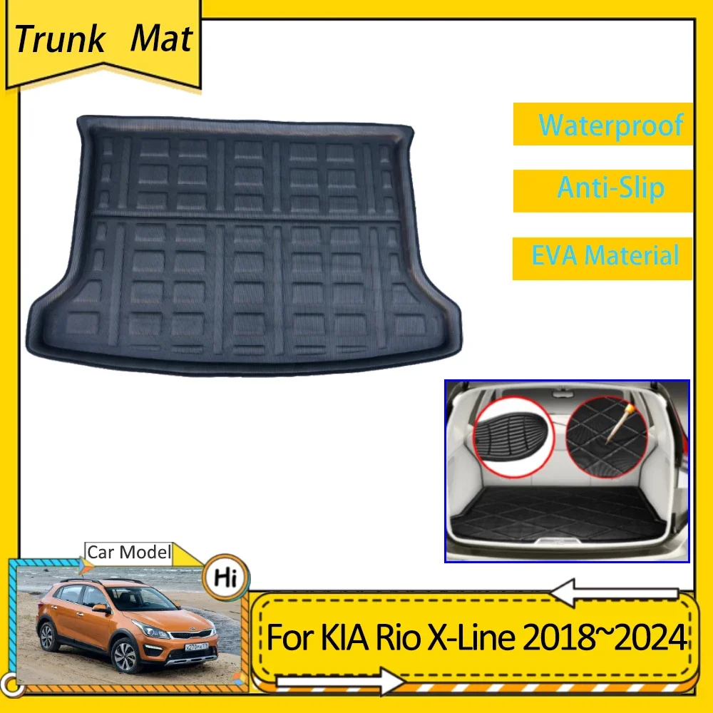 Автомобильный коврик для багажника KIA Rio X-Line X Line 2018 2019 2020 2021 2022 2023 2024 протектор