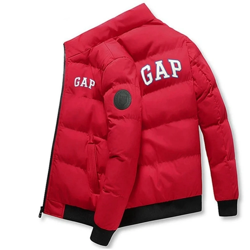 

Winter Men's Zipper Coat Fashion Warm Printing Men's Jacket Street Casual Men's Jacket Windproof and Cold Resistant Fashion Jack