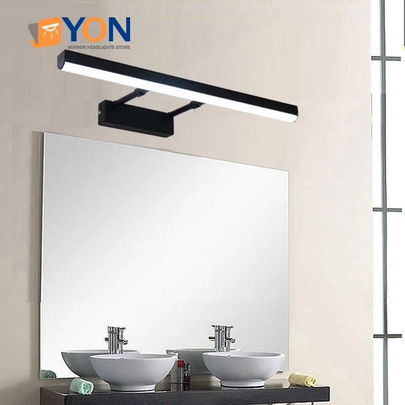 

Bathroom Wall Mirror Light LED Wall Light Mirror Front Light Telescopic Adjustable Mirror Cabinet Light Aluminum AC 110-220V