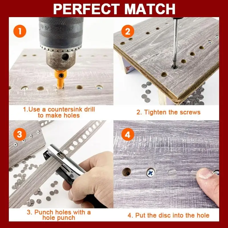 Металлический Дырокол для крышек винтов 8 мм перфоратор диафрагмы круглые