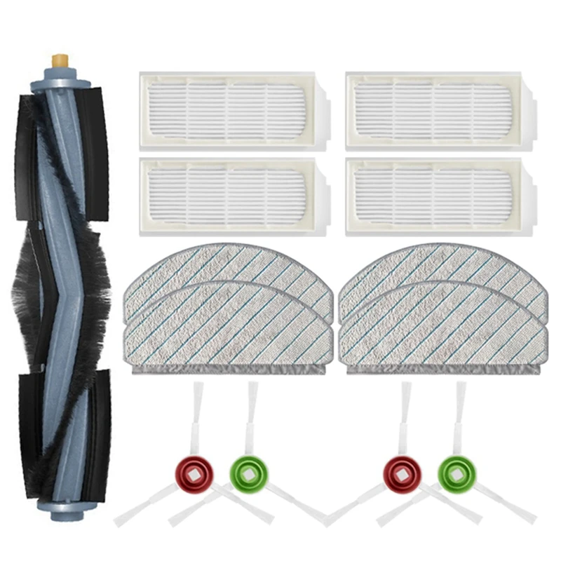 

For ECOVACS DEEBOT T10 TURBO Robot Vacuum Cleaner Spare Parts Accessories Main Brush Side Brush Hepa Filter Mop Rag