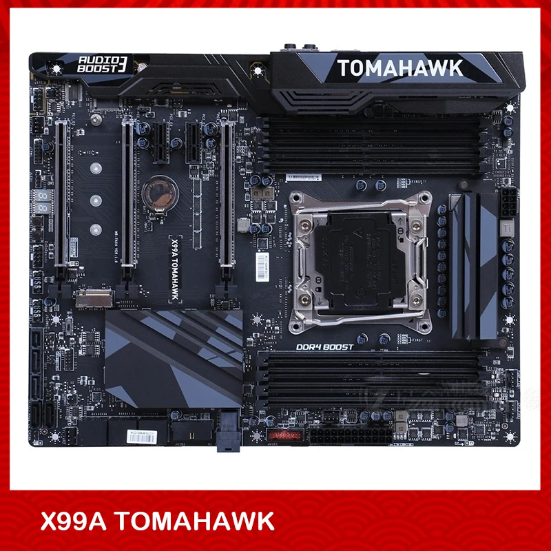 

Оригинальная настольная материнская плата для Msi X99A TOMAHAWK LGA 2011-V3 DDR4 128G U.2 M.2 SATA3 USB3.1 ATX, полностью протестирована