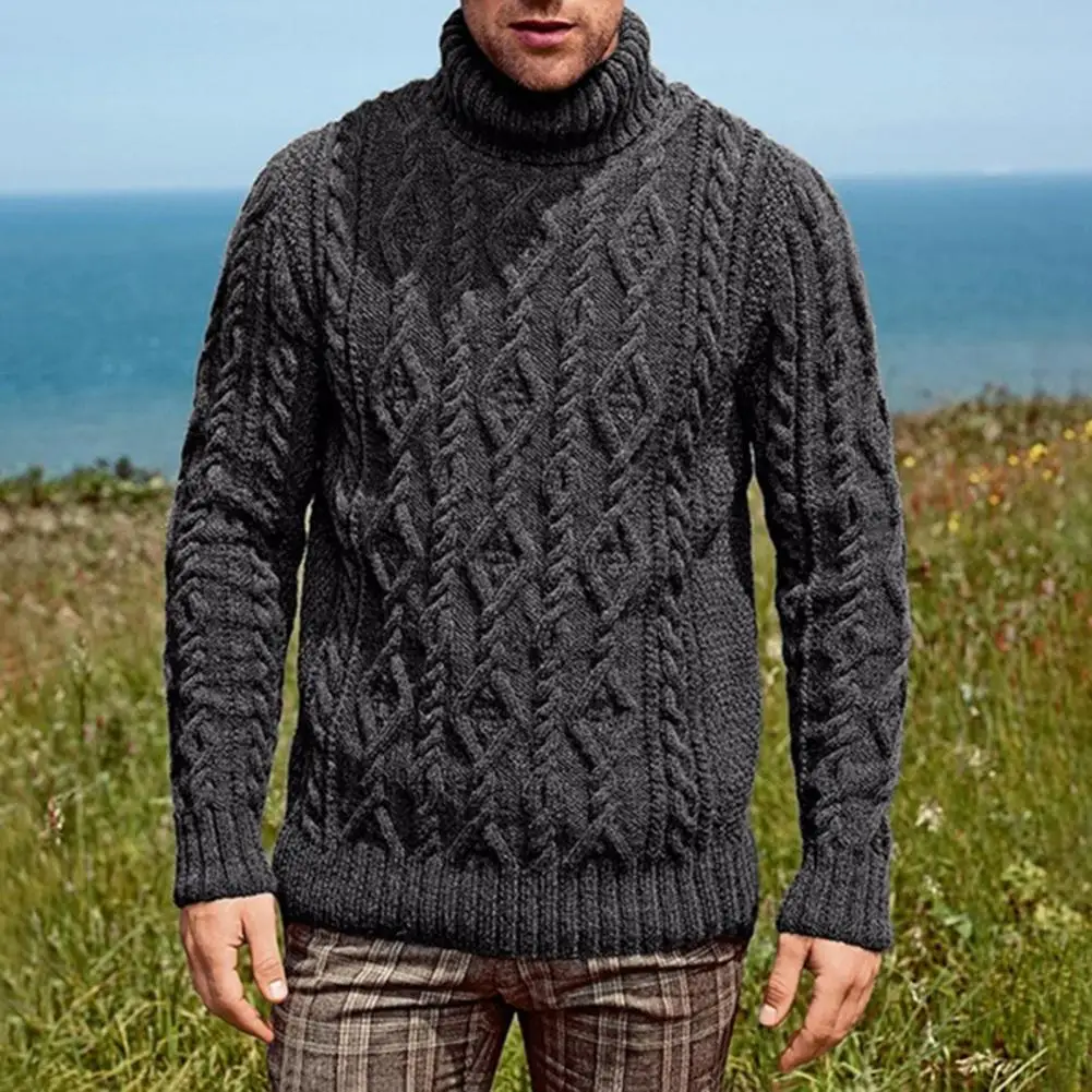 

Great Winter Sweater Soft Acrylic Men Knitwear Casual Mens Knitting Sweater