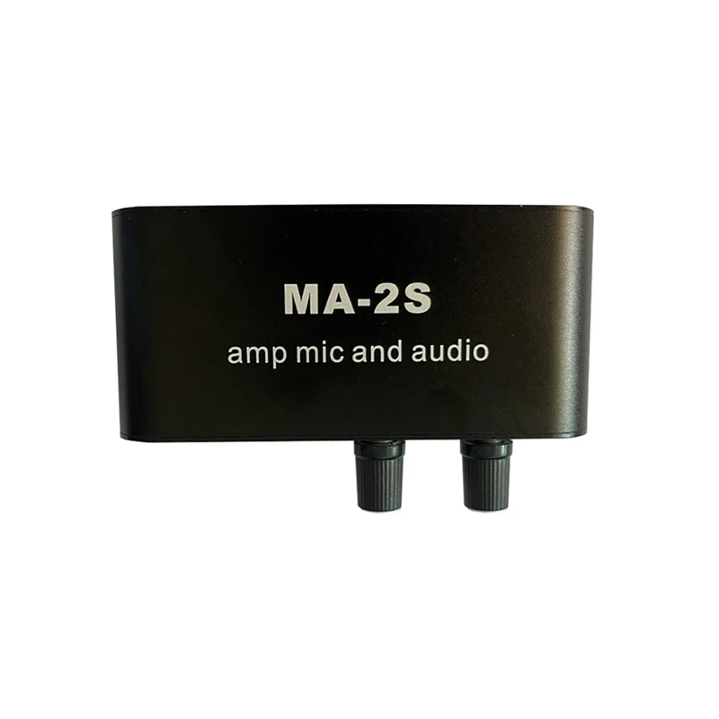 

6,5 мм динамический микрофон 3,5 мм конденсаторный микрофон усилитель для наушников предусилитель звука доска для смешивания MA-2S