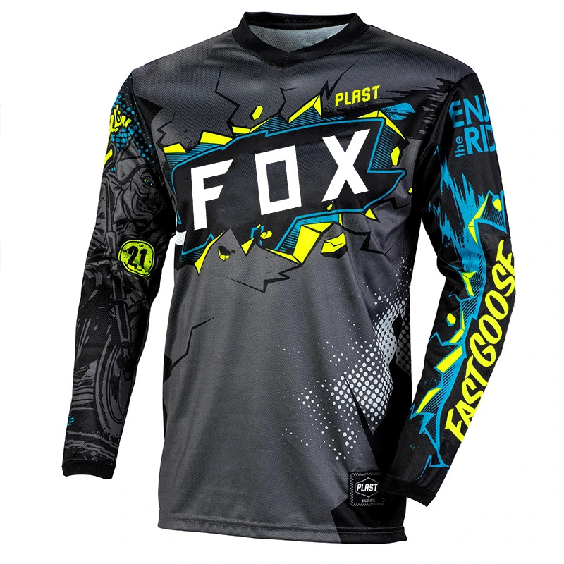 

2023 Downhill Jersey Enduro Moto Bicycle Jersey Mtb Long Sleeve Cycling Enduro bmx Motocross Shirt Mx Mountain Bike FOXPALAShirt
