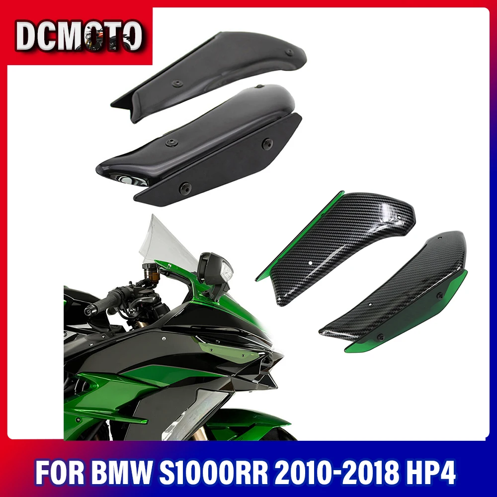 

For BMW S1000RR 2010-2018 HP4 Fairing Front Aerodynamic Winglet Carbon Fiber Wing Kit Fixed Windshield Fairing Winglets S 1000RR