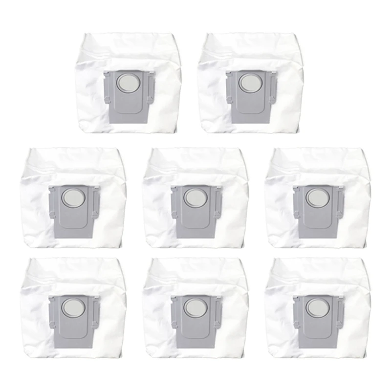 

8Pcs Dust Bag For Xiaomi Roborock S7 Maxv Ultra Q5+ Q7+ Q7 Max+ T8 Robot Vacuum Cleaner Dust Bin Spare Parts