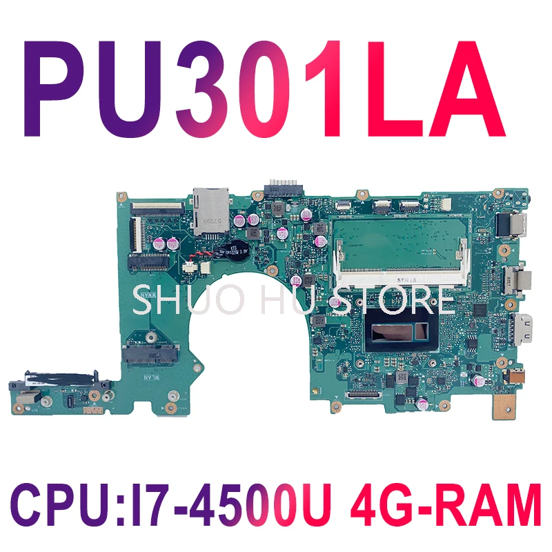 

Новая материнская плата KEFU PU301LA Материнская плата ASUS PU301L для ноутбука, Полная работа, 100% Вт/телефон 4 ГБ-ОЗУ