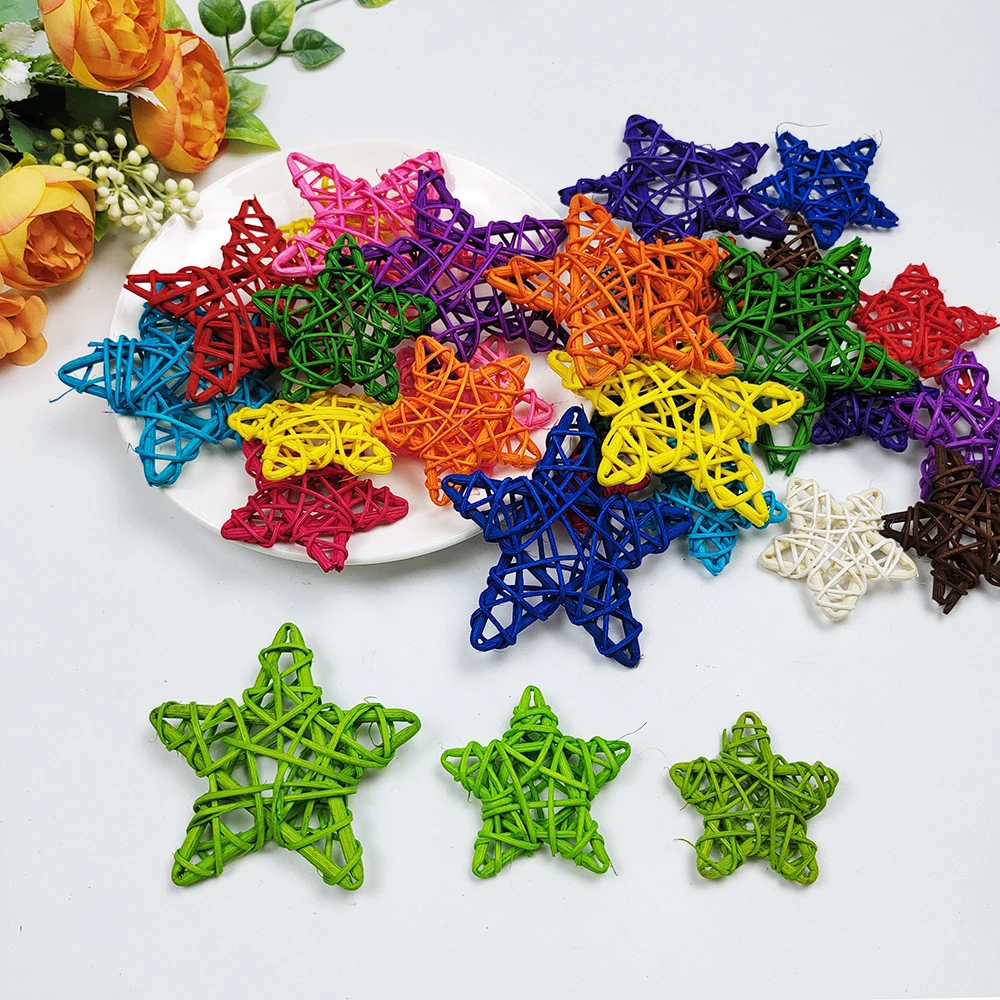 10/15/20 шт. декоративные шарики из ротанга