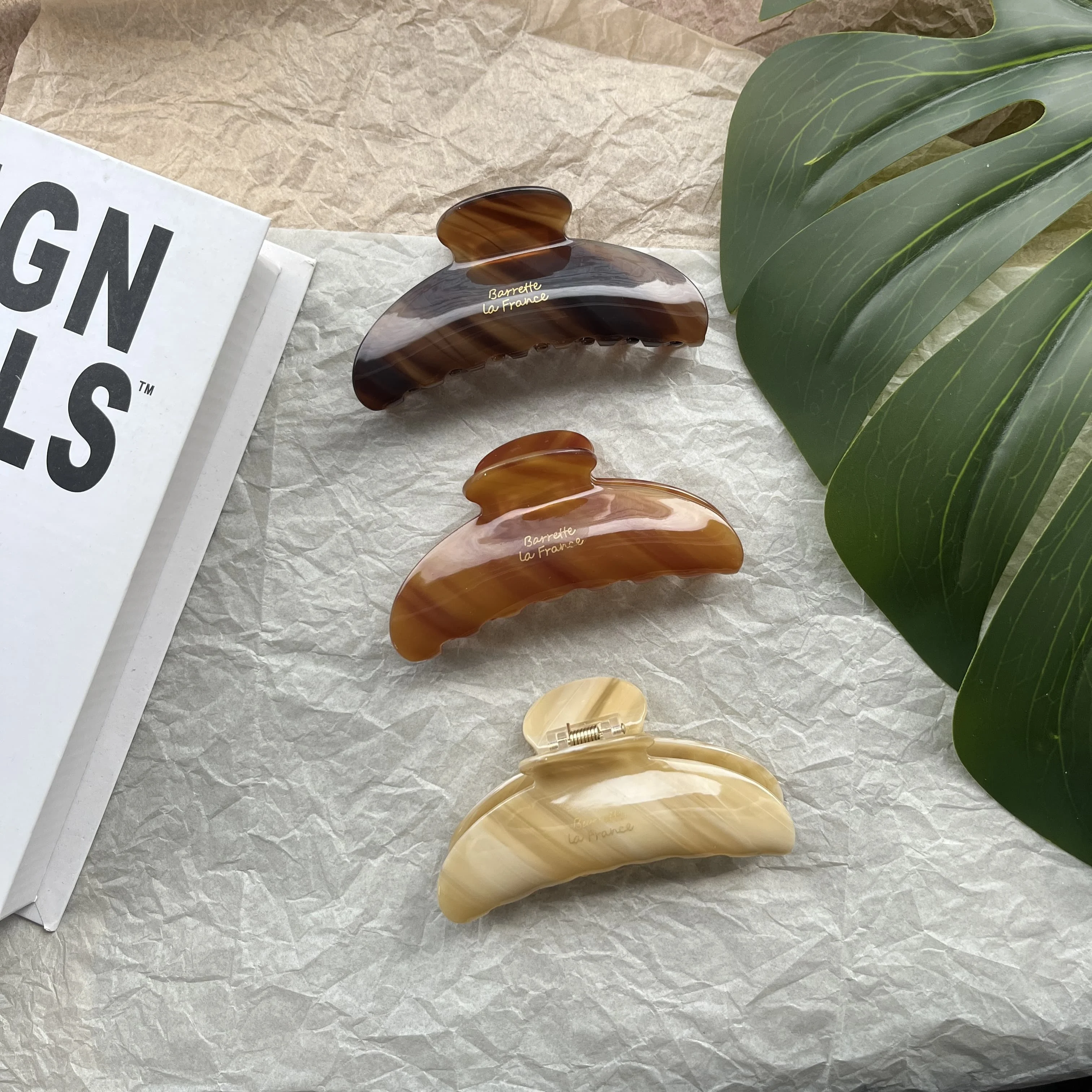 

10,5 см элегантная заколка для волос во французском стиле, Классическая и универсальная заколка для волос, подходит для густых волос, женские модные аксессуары для волос