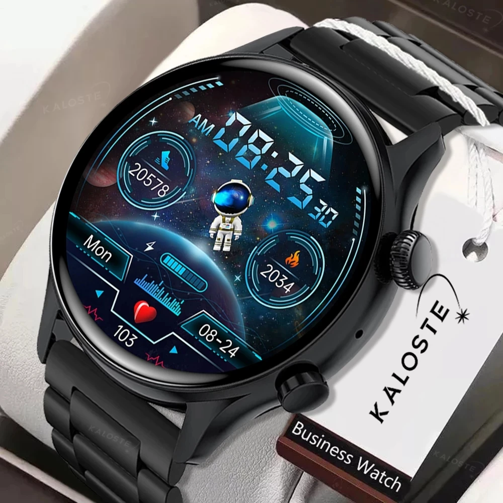 

2022 New NFC Smartwatch Men AMOLED 390*390 HD Screen Always On Display Bluetooth Call Smart Watch IP68 Waterproof Sports Clocks