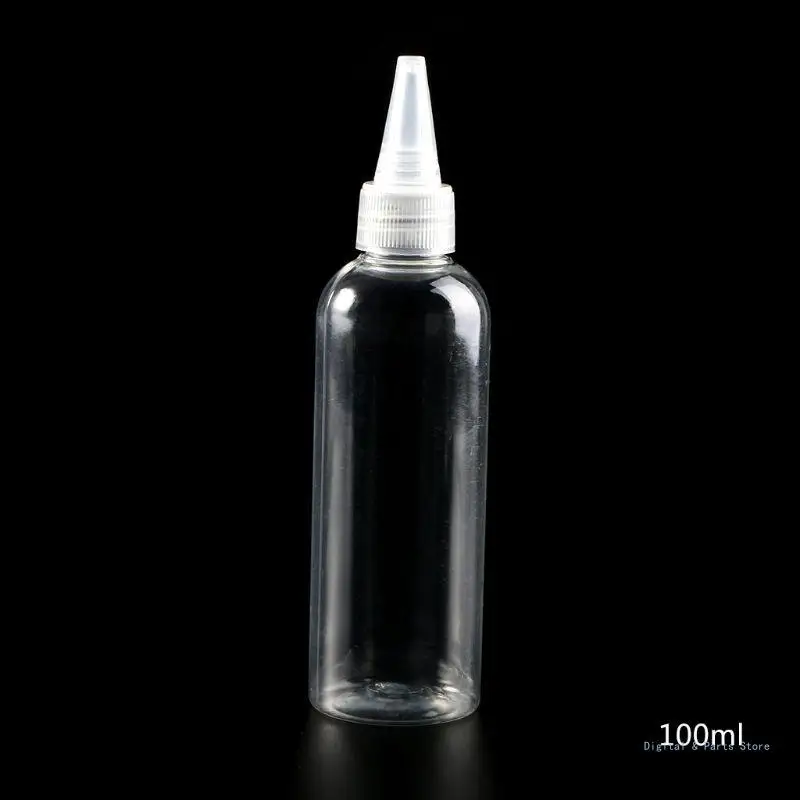 

M17F 100ml Transparent Glue Applicator Reusable Squeeze Bottle Container for Home Lab