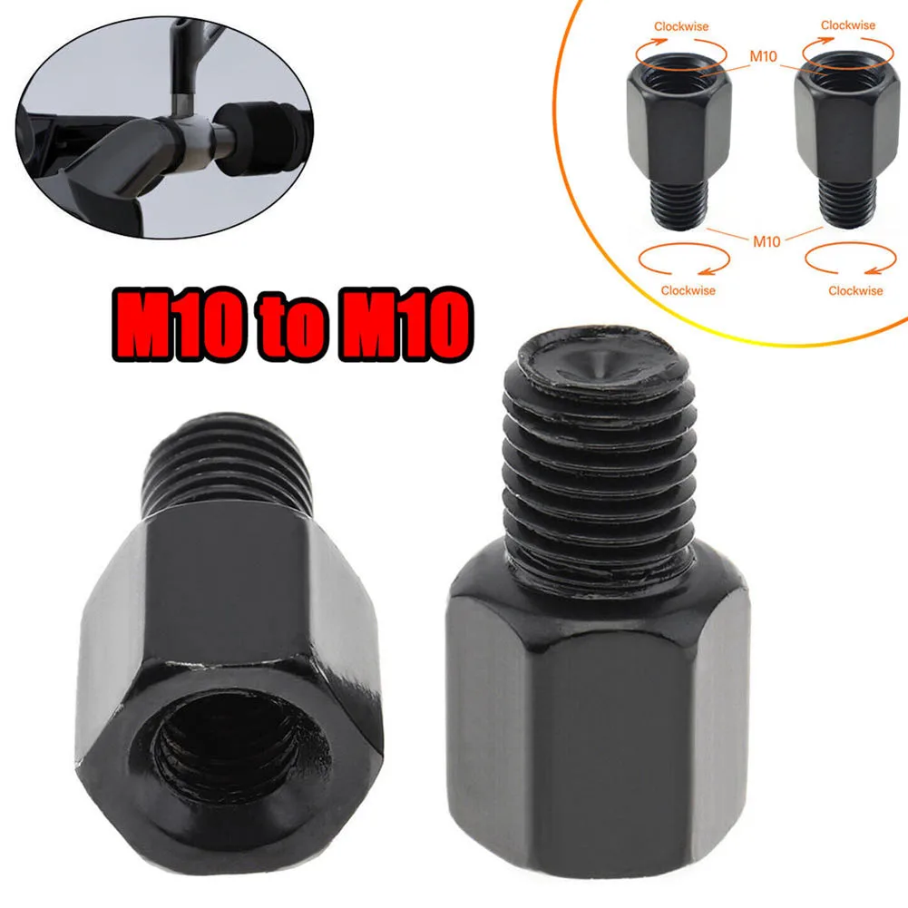 

2PC 10mm M10 Motorcycle Rearview Mirror Adapter Screw Thread Adapter Bolt Clockwise Counterclockwise Motorbike Mirror Screw