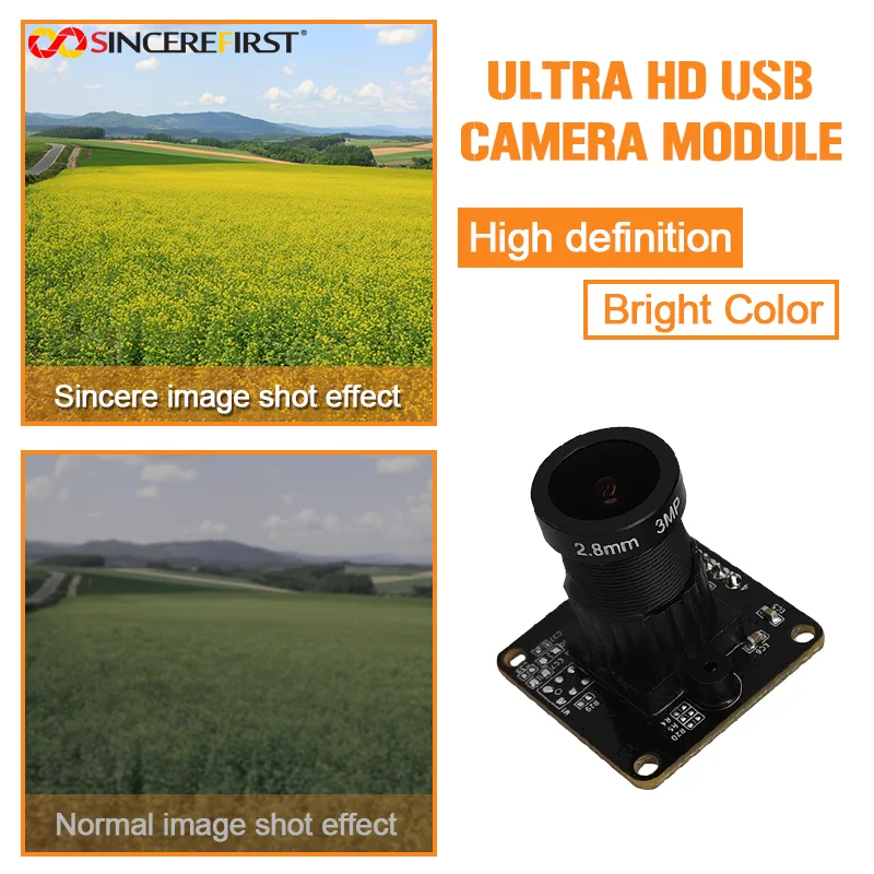Фото Модуль USB-камеры SincereFirst 1080P WDR PCB HM2131 UVC №4