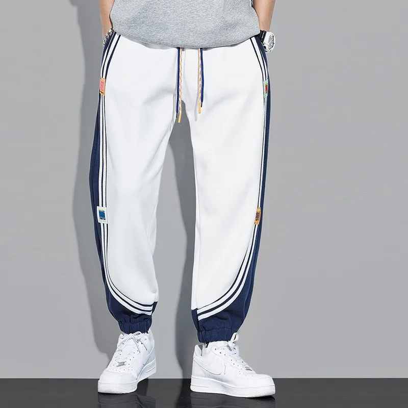 

Design Sense Niche Color-blocking Sports Sweatpants For Men And Women Korean Version Of Harajuku Style Couple Trousers