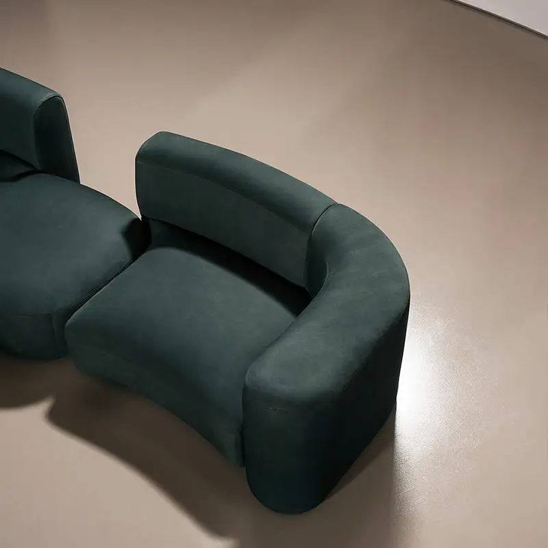 Roodtuo Минималистичный диванный комплект для гостиной Глубокий зеленый диван