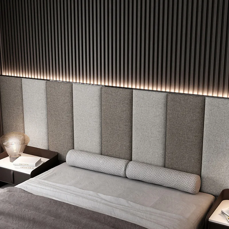 

Self-adhesive headboard wall panel anti-collision wood sticker tatami room decoration