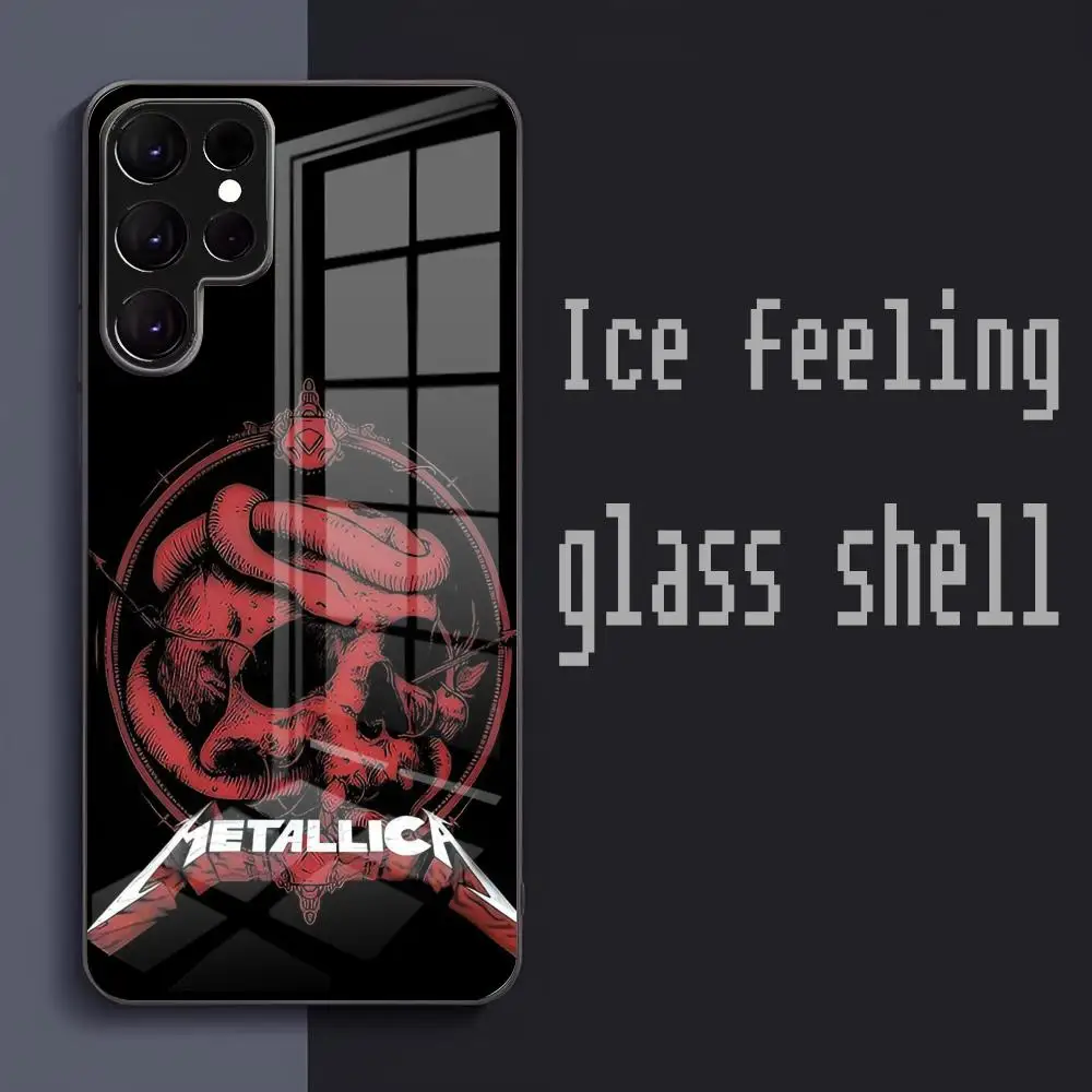 Чехол для телефона Megadeth Samsung S24 S23 S22 S21 S20 Plus Ultra Note20 стеклянный чехол -класс