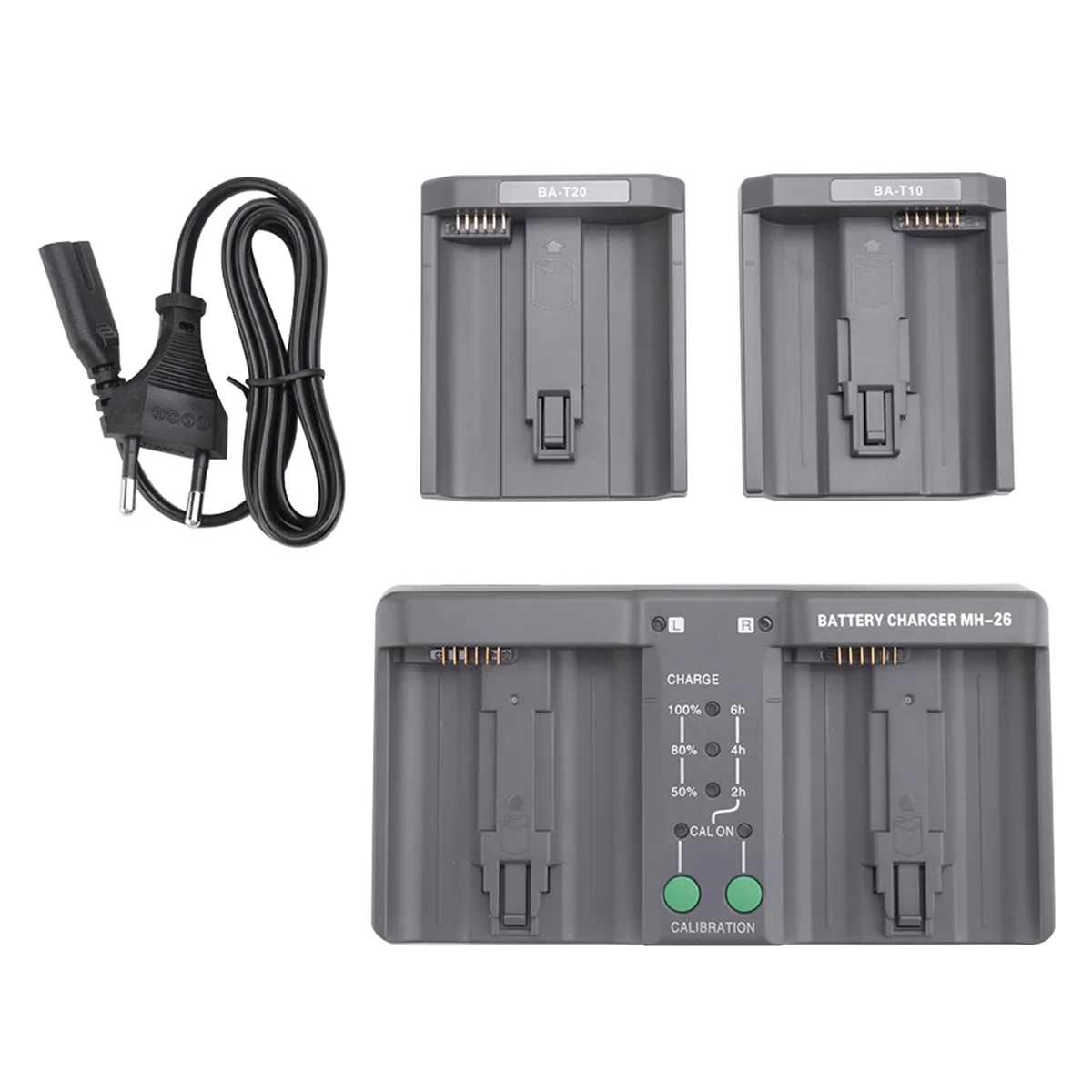 Двойное зарядное устройство MH-26 с вилкой европейского стандарта для Nikon D4S EL4A D850 EN