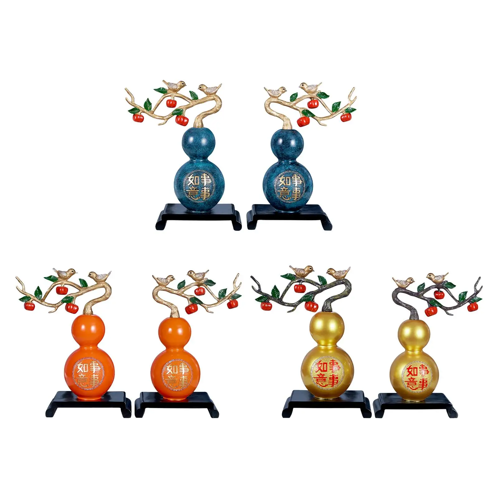 

Статуя тыквы из смолы фэн-шуй, украшение для шкафа, офиса, Декор