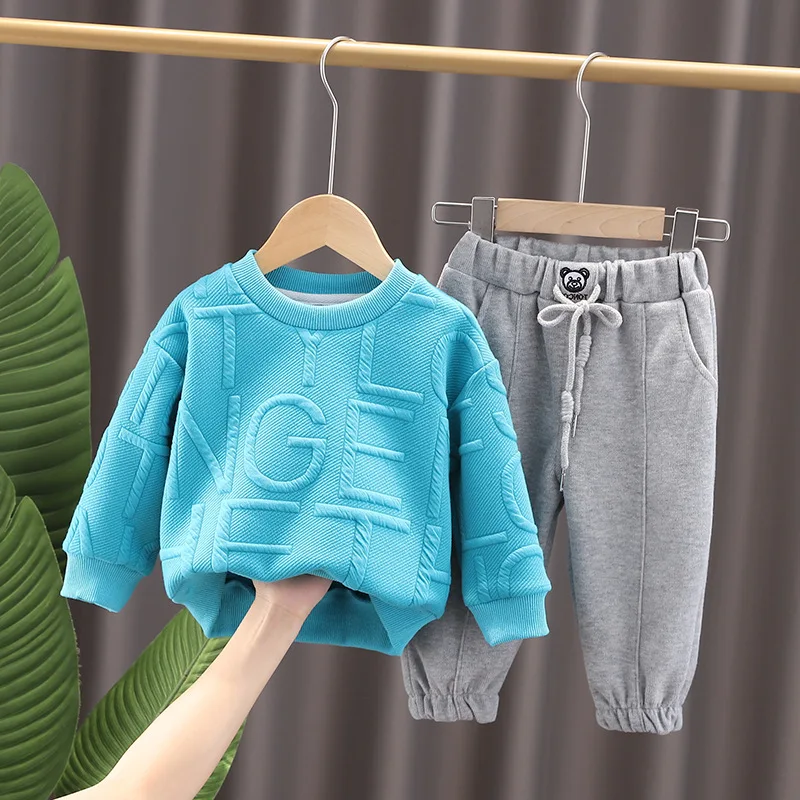 

Toddler and Baby Girls Cute Sweatshirt + Drawstring Sweatpant Sets Child Tracksuit Kids Outfits Spring Autumn 1-5 Years