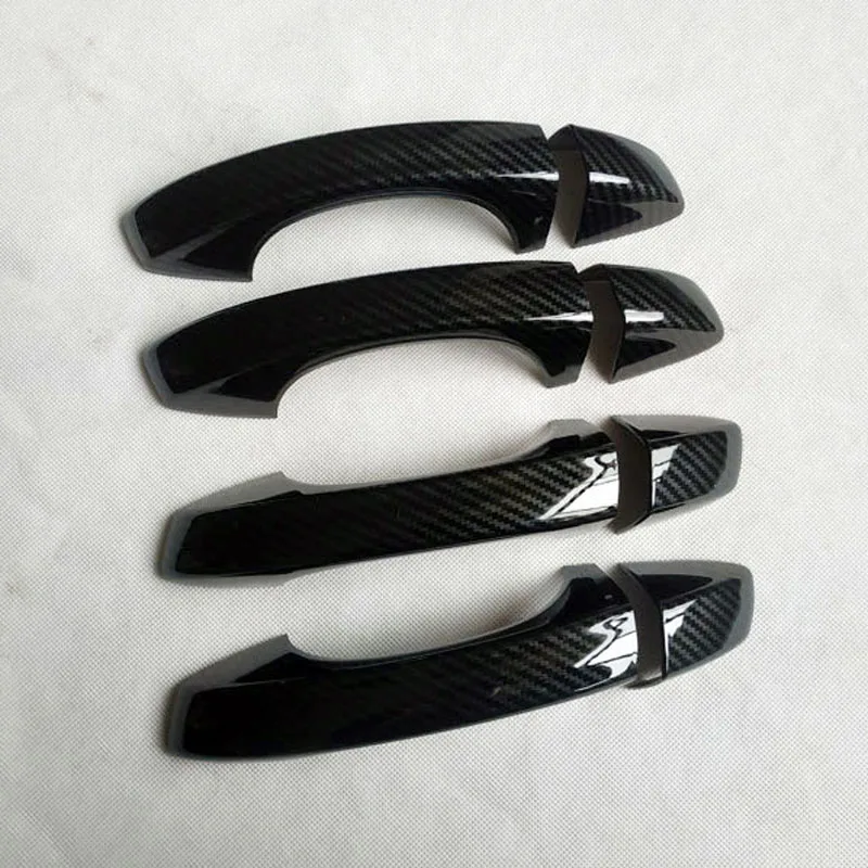 

For Skoda Superb 3 B8 mk3 3V Accessories Door Handle Cover Trim Handles Covers Plastic Imitation Carbon Fiber