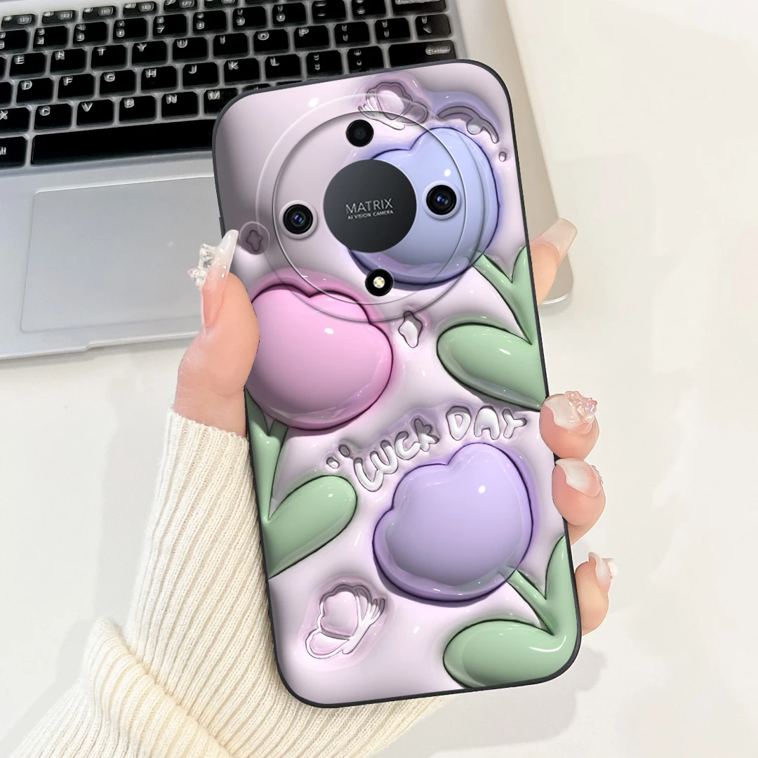 Для Honor X9a RMO-NX1 Чехол с милыми мультяшными утками силиконовые мягкие чехлы на