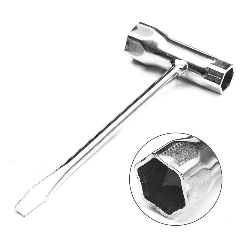 

Гаечный ключ с свечей зажигания, торцевой ключ из нержавеющей стали 13 мм и 19 мм для бензопилы и щеточного резака