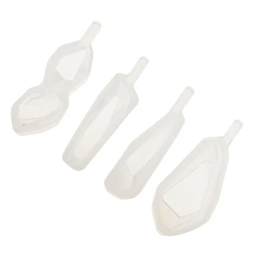 4 шт. силиконовые серьги-подвески с кабошоном в ассортименте для изготовления