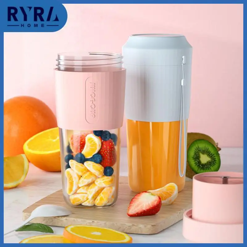 

1pcs Juice Cup Mini Household Juice Cup Electric Usb Charging Portable Juicer Kitchen Accessories 400ml Juicer Household Plastic