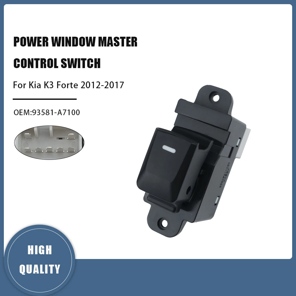 

Передний правый/задний левый/задний правый переключатель стеклоподъемника автомобиля для Kia K3 Forte 2012 2013 2014 2015 2016 2017 93581A7100 93581-A7100