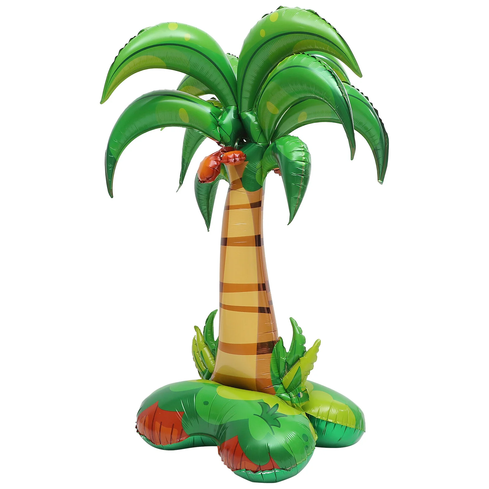 

Hawaii Foil Balloon Party Supplies Layout Balloons Cartoon Coconut Palm Modeling
