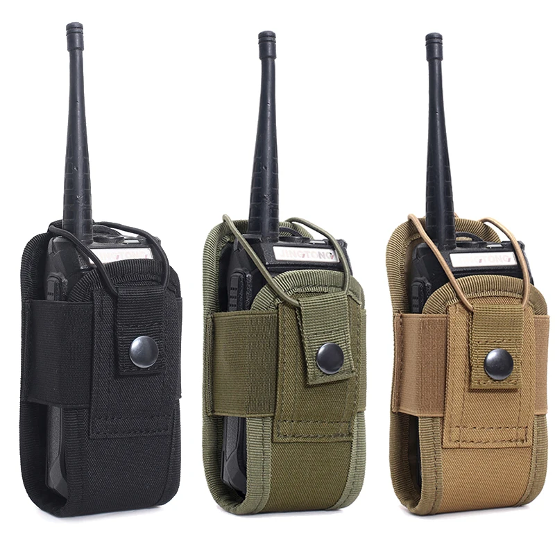 

Lightweight Nylon Waist Bag Radio Walkie Talkie Pouch Interphone Holster Carry Pack Magazine Pouch Tactical Accessories Camo Bag