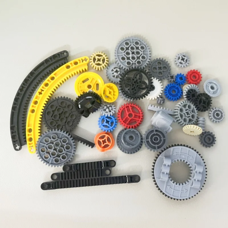 Высокотехнологичный строительный блок MOC Gear серии сделай сам Небольшие частицы