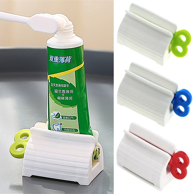 

Toothpaste Squeezer Easy Use Multifunction Facial Cleanser Toothpaste Tube Rolling Squeezer Dispenser Bathroom Accessories