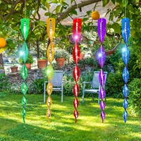 10pcs bird repeller 3050cm reflective stick scare bird wind spiral rotating rod garden ornaments decor anti bird garden tool