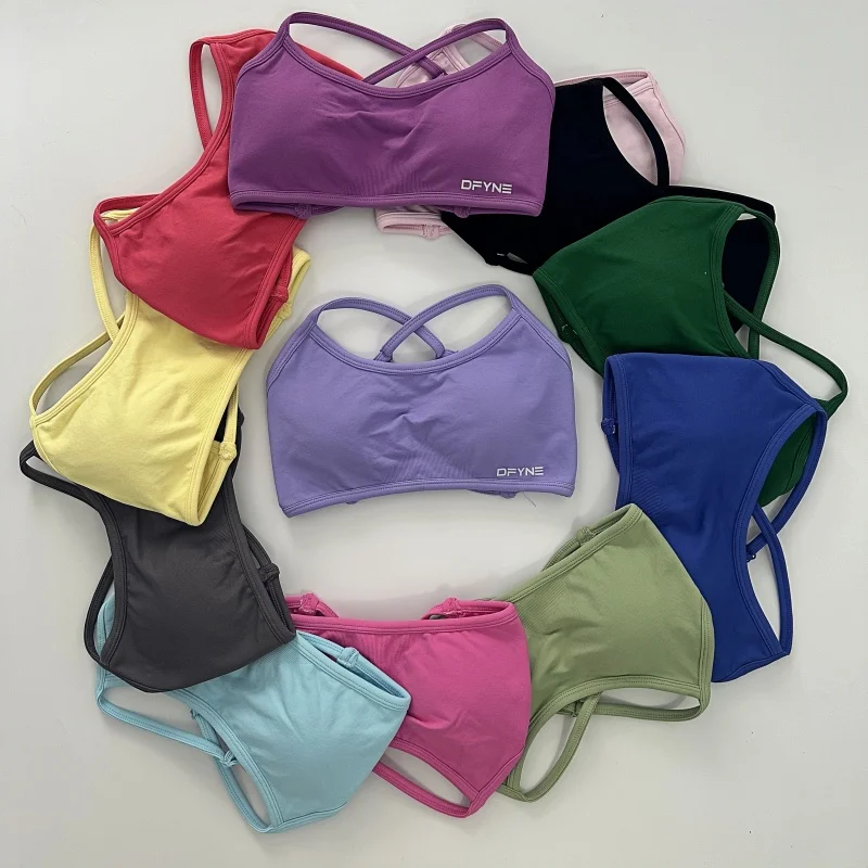 Dfyne динамический спортивный бюстгальтер с открытой спиной женский бесшовный для