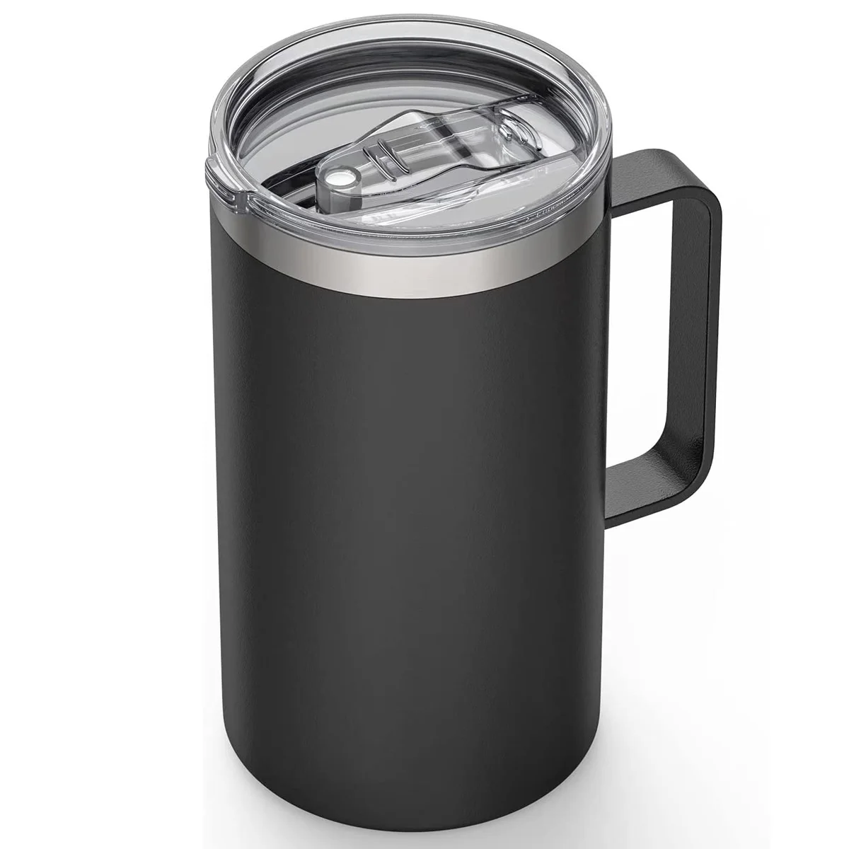 

24oz 680ml Insulated Coffee Mug with Lid, Stainless Steel Coffee Cup, Double Wall Vacuum Coffee Tumbler with Handle