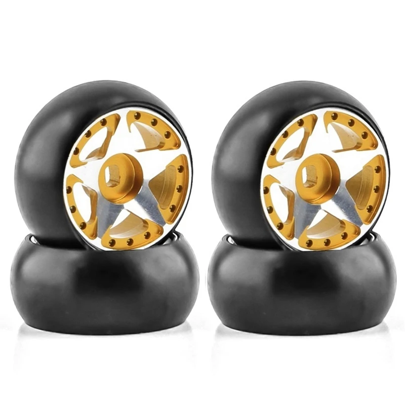 Hard Plastic Drift Tire Tyre With Metal Wheel Rim For Wltoys 284131 K969 K989 Kyosho Mini-Z 1/28 RC Car Upgrades Parts