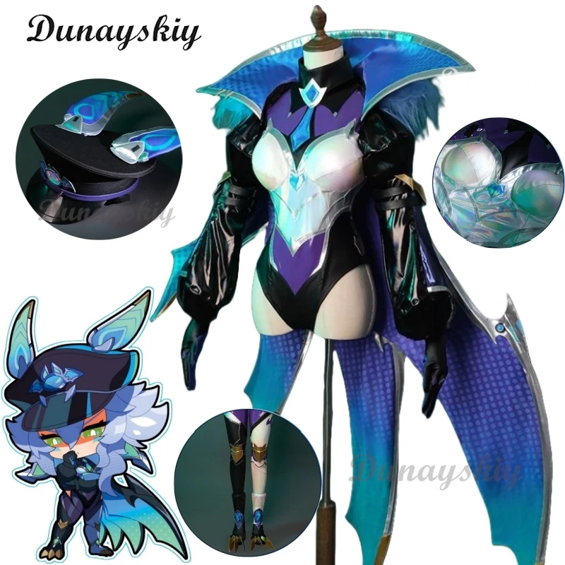 Женский комбинезон с накидкой костюм для косплея униформа Хэллоуина