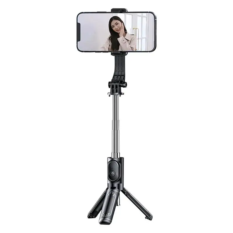 

Selfie Stick Telescopic Tripod Stand High Strength Legs Extendable Tube Tripod Stand With Fill Light For Women Travel Photo