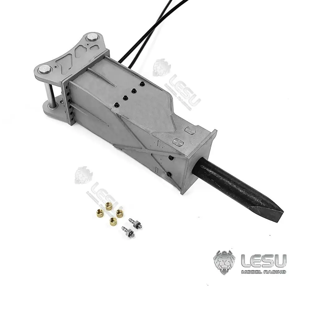 

1/14 Simulation Construction machinery model Excavator all-metal hydraulic motor crushing hammer AT-C0002-A LESU