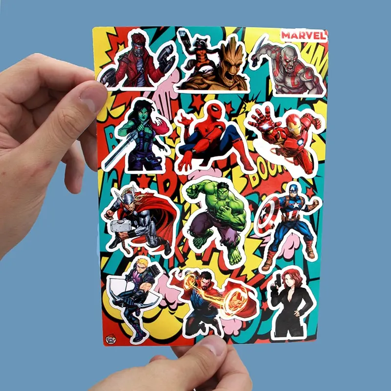 Наклейки Geekroom комиксы Marvel набор виниловых детских самоклеющихся стикеров для