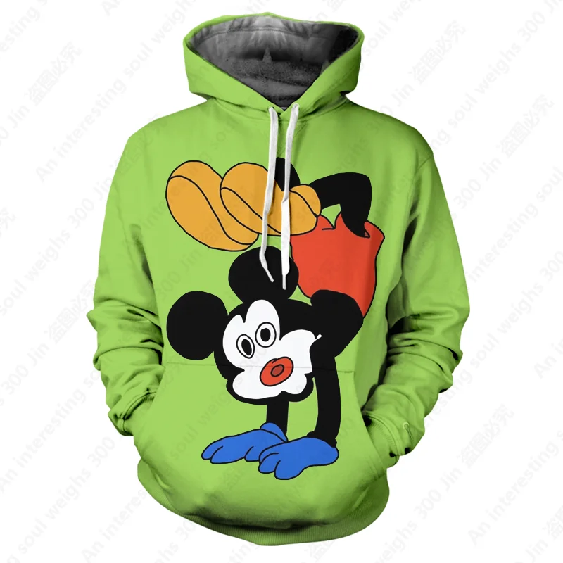 2022 New Disney Mickey and Miniature Collection Sweatshirts Men's Ladies Tops Printed Loose Casual Hoodie Kids Fashion Couple Sh