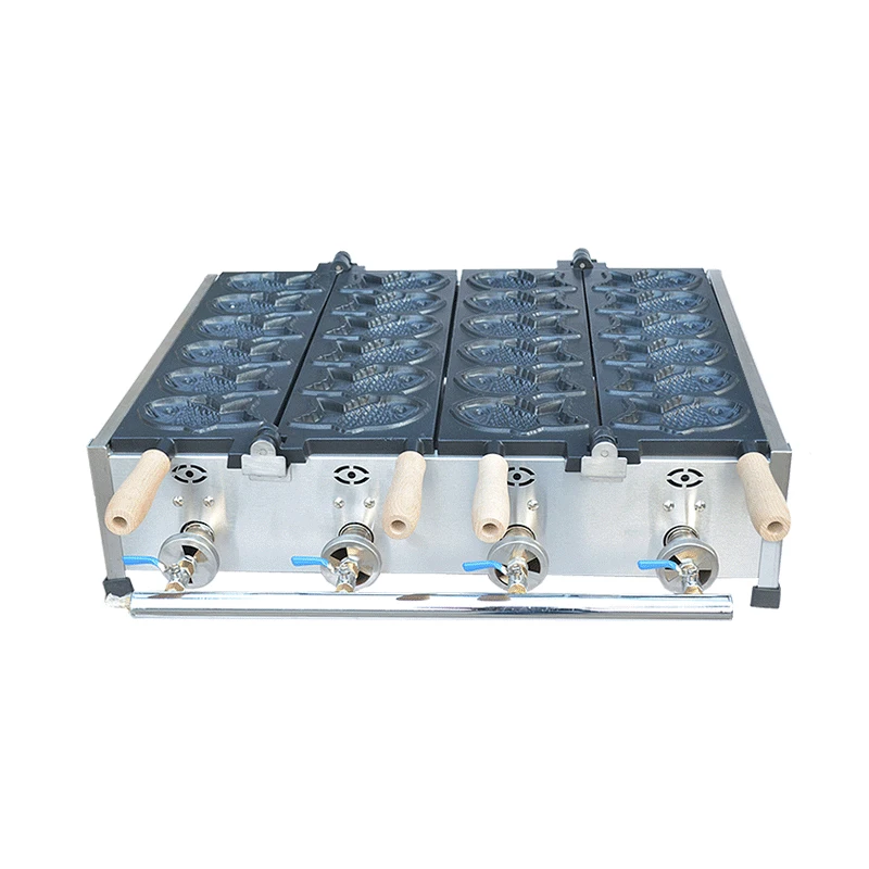 

LPG Gas type For Commercial 12 Pcs /32 Pcs Taiyaki Machine Double Plate Big fish Waffle maker